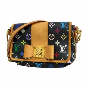 Louis Vuitton Monogram Multicolore Patty Shoulder Bag M40306 Noir Women's