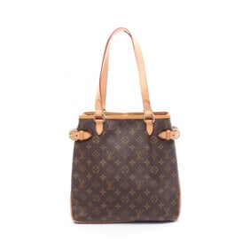 Louis Vuitton Batignolles Vertical Tote Bag, Coated Canvas and Leather, Monogram, Women's, Brown, M5
