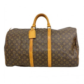 Louis Vuitton Monogram Keepall 55 Boston Bag M41424 Brown Men's and Women's