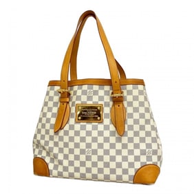 Louis Vuitton Damier Azur Hampstead MM Tote Bag N51206 White Women's