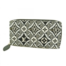 Louis Vuitton Monogram Jacquard Since 1854 Zippy Wallet M80324 Gray/Black Women's