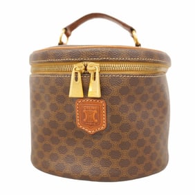 Celine Vanity Bag Macadam Brown Women's