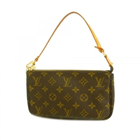 Louis Vuitton Monogram Pochette Accessoires M51980 Brown Women's Pouch