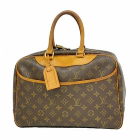 Louis Vuitton Monogram Deauville Handbag M47270 Brown Women's