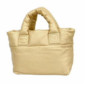 Chanel Coco Cocoon Leather Tote Bag, Beige, Women's