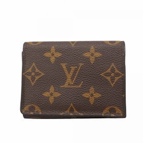 Louis Vuitton Monogram Envelope Carte de Visite Business Card Case M63801 Brown Men's/Women's