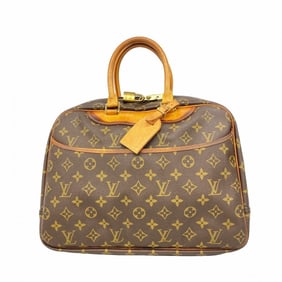 Louis Vuitton Monogram Deauville Handbag M47270 Brown Women's