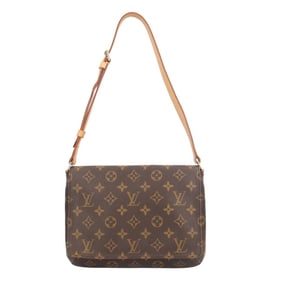 Louis Vuitton Musette Tango Short Monogram Shoulder Bag in Canvas, M51257, Brown, Women's, LOUIS