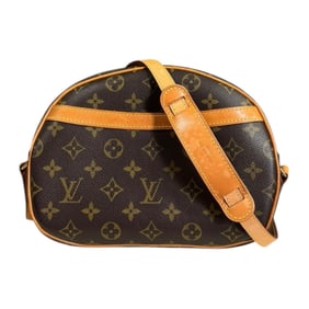 Louis Vuitton Blois Monogram Shoulder Bag, Canvas M51221, Brown, Women's, LOUIS VUITTON