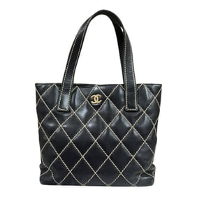 CHANEL Wild Stitch Handbag, Leather Handbag for Women