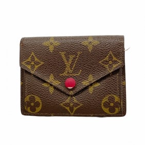 Louis Vuitton Monogram Portefeuille Marie Wallet M93802 Brown Rouge Women's