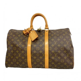 Louis Vuitton Monogram Keepall 45 Boston Bag M41428 Brown Men's and Women's