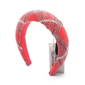 Vivienne Westwood Tweed Accessories for Women, Red, Gray, and White, S8102001FW00W1001