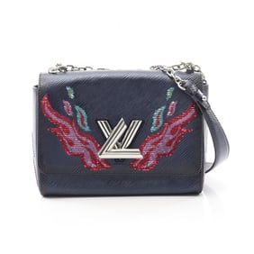 Louis Vuitton Twist MM Shoulder Bag, Epi Leather, Navy Multicolor, M54567