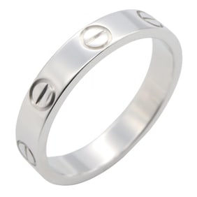 Cartier Mini Love Ring, 18K White Gold, Silver, for Men and Women, B4085100