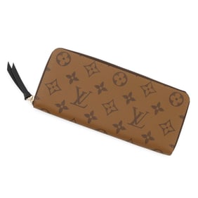 Louis Vuitton Monogram Reverse Portefeuille Clemence Wallet M82336 Black