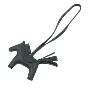 Hermès Rodeo PM Bag Charm, Malachite Lambskin, C Stamp, HERMES Charm