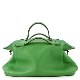 Hermes Oxer Bamboo Evergrain Handbag with R Stamp, 2-Way Shoulder Bag