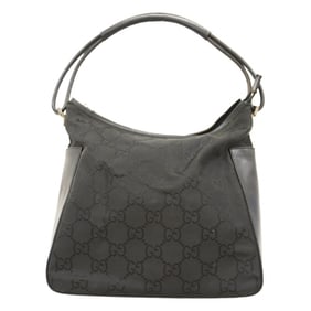Gucci GG Nylon Shoulder Bag 001 3766 Black Women's