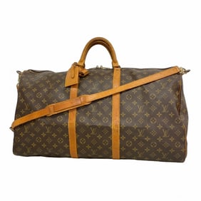 Louis Vuitton Monogram Keepall Bandouliere 60 Boston Bag M41412 Brown Men's Women's P1414740