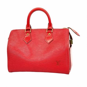 Louis Vuitton Epi Speedy 25 Handbag M43017 Castilian Red for Women