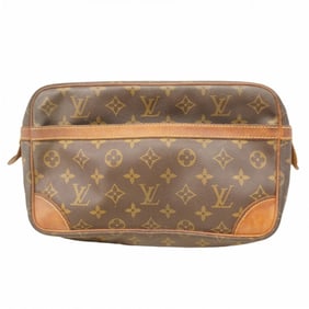 Louis Vuitton Monogram Compiègne 28 Clutch Bag M51845 Brown Men's