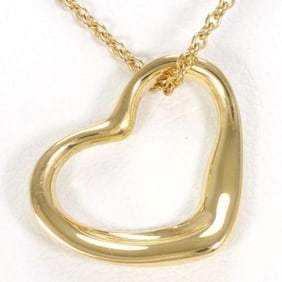 Tiffany Heart K18YG Necklace Total weight approx. 2.7g 40cm