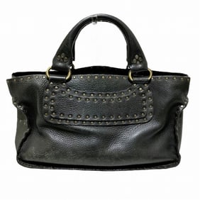 CELINE Boogie Bag CE00 23 Black Studs Handbag Women's