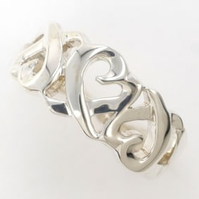 Tiffany Triple Loving Heart Silver Ring Total weight approx. 4.4g