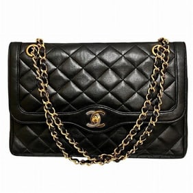 CHANEL Matelasse Paris Limited Edition Coco Mark Double Flap Bag Shoulder for Women