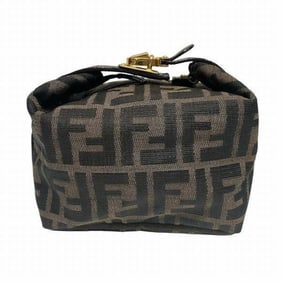 FENDI Zucca pattern vanity pouch bag handbag second ladies