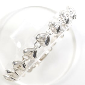 Tiffany Heart Lock Silver Bracelet Total weight approx. 14.2g 18cm
