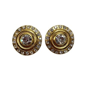 CHANEL Rhinestone 23 Accessories Earrings for Women