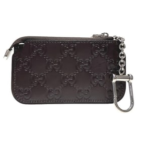 GUCCI Guccissima 233183 Brown Leather Wallet/Coin Case Men's Women's Wallet