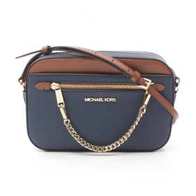 Michael Kors JET SET ITEM Jet Set Shoulder Bag Leather Women's Navy Brown 35F3GTTC9L