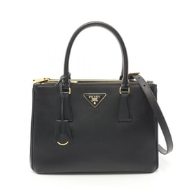 PRADA SAFFIANO LUX Galleria Handbag Bag Saffiano Leather Women's Black 1BA863