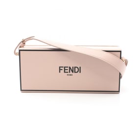 FENDI Box Horizontal Shoulder Bag Leather Women's Pink 8BT340