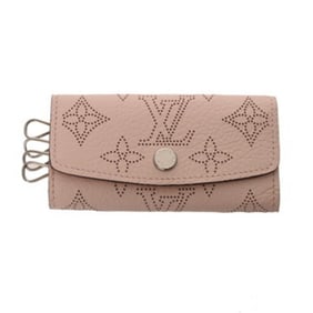 LOUIS VUITTON Monogram Mahina 4-Key Case in Jasmine Pink, M82760, Women's Leather Key