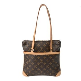 LOUIS VUITTON Monogram Cousin GM Brown M51141 Women's Canvas Semi-Shoulder Bag
