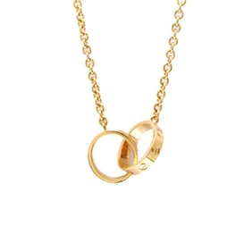 Cartier Baby Love Necklace Pink Gold (18K) No Stone Men,Women Fashion Pendant Necklace (Pink Gold)