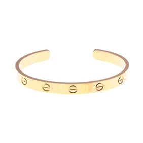 Cartier Love Bracelet Open Pink Gold (18K) No Stone Bangle Pink Gold