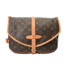 LOUIS VUITTON Monogram Saumur 30 Brown M42256 Women's Canvas Shoulder Bag