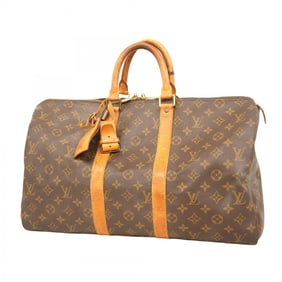 Louis Vuitton Monogram Keepall 45 Boston Bag M41428 Brown Men's/Women's P1580563