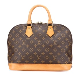 Louis Vuitton Monogram Alma PM Handbag M51130 Brown Leather Women's LOUIS VUITTON