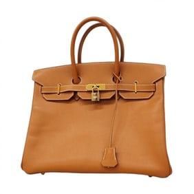 Hermes Hermès Birkin 35 Couchvel Gold Handbag (F Stamp) for Women