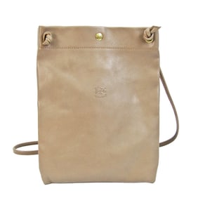 Il Bisonte Women's Leather Shoulder Bag Beige