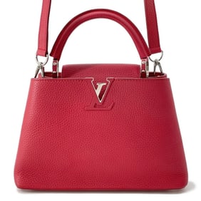 Louis Vuitton Capucines BB Handbag in Taurillon Leather, M94754, 2-Way, Red