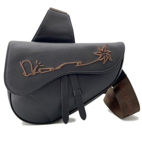 Christian Dior Cactus Jack Saddle Bag (1ADPO093SOT) in black