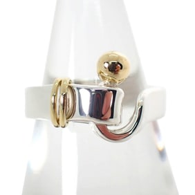 TIFFANY 925 750 Hook & Eye Ring, Size 7