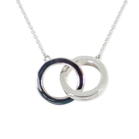 TIFFANY 925 1837 Interlocking Pendant Necklace